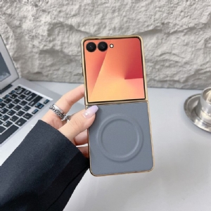 Hülle Für Samsung Galaxy Z Flip 7 Magnetische Nappa-oberfläche