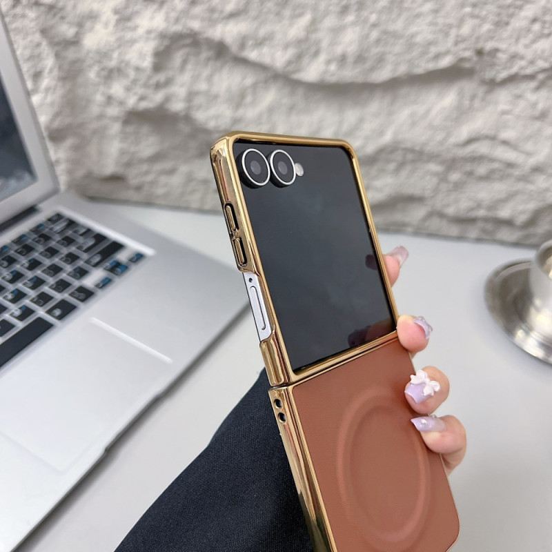 Hülle Für Samsung Galaxy Z Flip 7 Magnetische Nappa-oberfläche