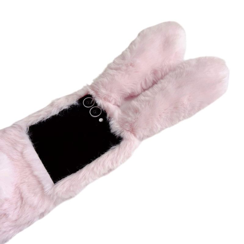 Hülle Für Samsung Galaxy Z Flip 7 Plüsch-hasenohren