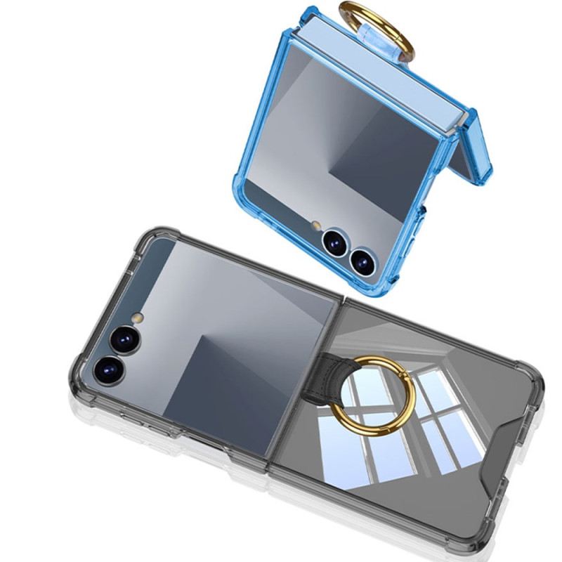 Hülle Für Samsung Galaxy Z Flip 7 Ringhalter Und Stoßfester Schutz