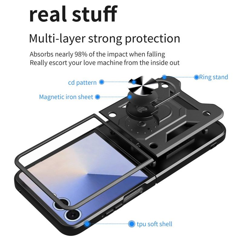 Hülle Für Samsung Galaxy Z Flip 7 Robust Mit Ringhalterung