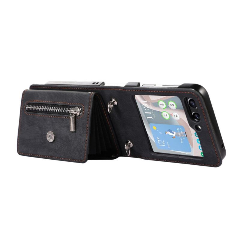 Hülle Samsung Galaxy Z Flip 7 Geldbörse Mit Lanyard Und Schultergurt