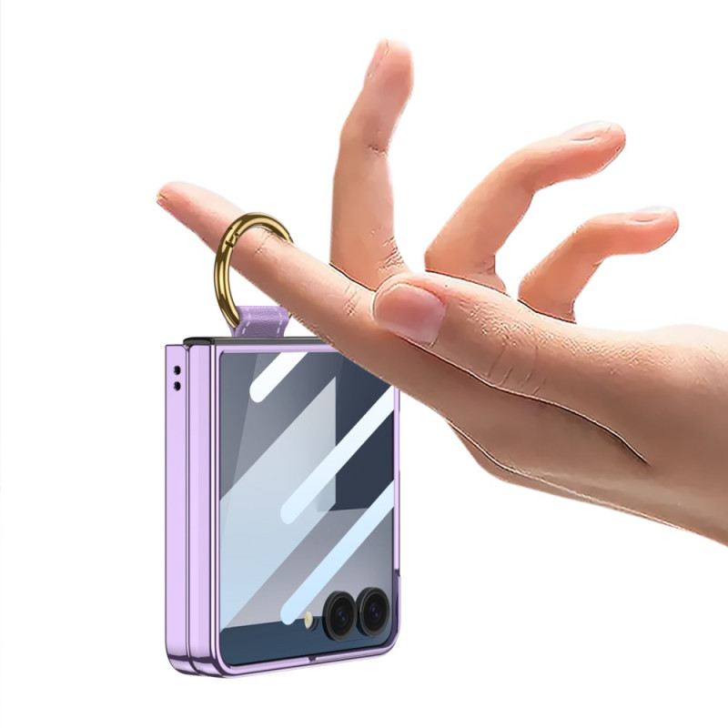 Hülle Samsung Galaxy Z Flip 7 Gkk-displayschutzfolie Und Ringhalter