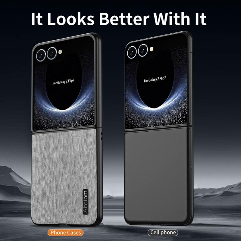 Hülle Samsung Galaxy Z Flip 7 Handyhülle Holzstruktur