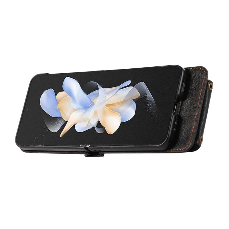 Hülle Samsung Galaxy Z Flip 7 Handyhülle Kartenetui Und Schultergurt