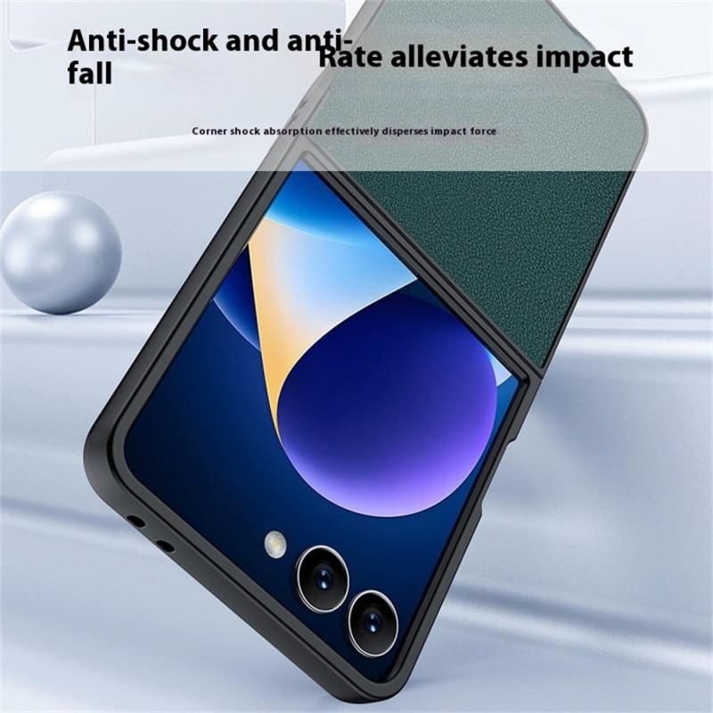 Hülle Samsung Galaxy Z Flip 7 Handyhülle Lederoptik