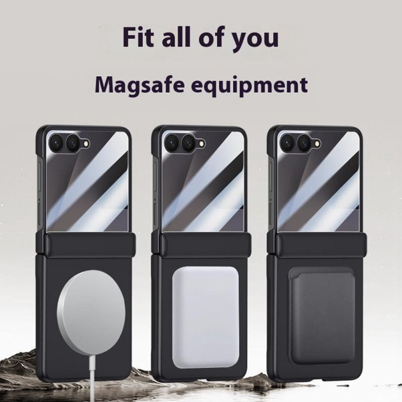 Hülle Samsung Galaxy Z Flip 7 Handyhülle Magnetisch Mit Metalleffekt