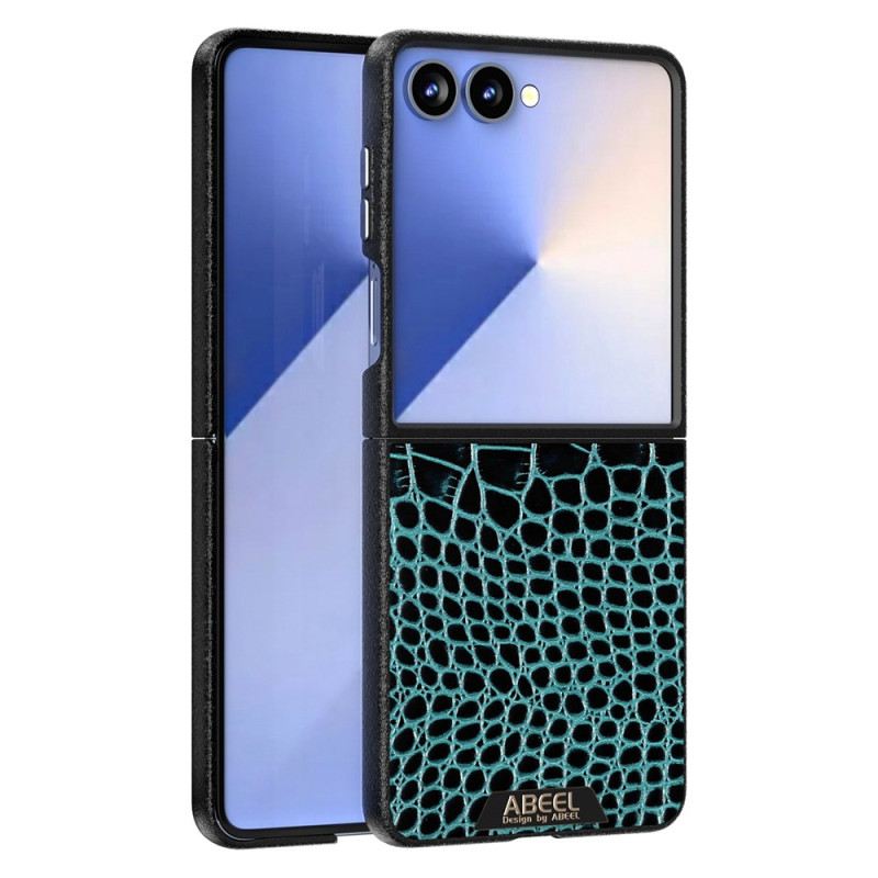 Hülle Samsung Galaxy Z Flip 7 Handyhülle Magsafe-kompatible Krokodilstruktur (abeel)