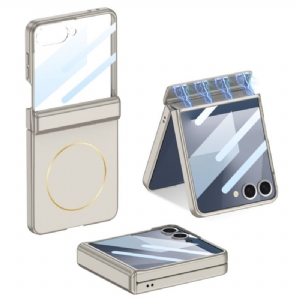 Hülle Samsung Galaxy Z Flip 7 Handyhülle Mit Magnetbefestigung Scharnierschutz Und Gkk-logo