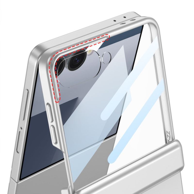 Hülle Samsung Galaxy Z Flip 7 Handyhülle Mit Magnetbefestigung Scharnierschutz Und Gkk-logo