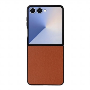 Hülle Samsung Galaxy Z Flip 7 Handyhülle Monochrome Lederoptik