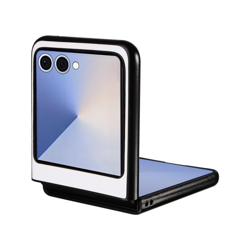 Hülle Samsung Galaxy Z Flip 7 Handyhülle Monochrome Lederoptik