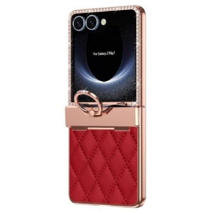 Hülle Samsung Galaxy Z Flip 7 Handyhülle Ringhalter Und Rückseitige Displayschutzfolie