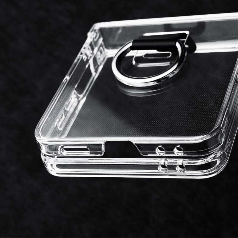 Hülle Samsung Galaxy Z Flip 7 Handyhülle Transparent Mit Ringhalter