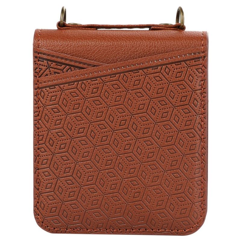 Hülle Samsung Galaxy Z Flip 7 Kartenhalter Im Rauten-design