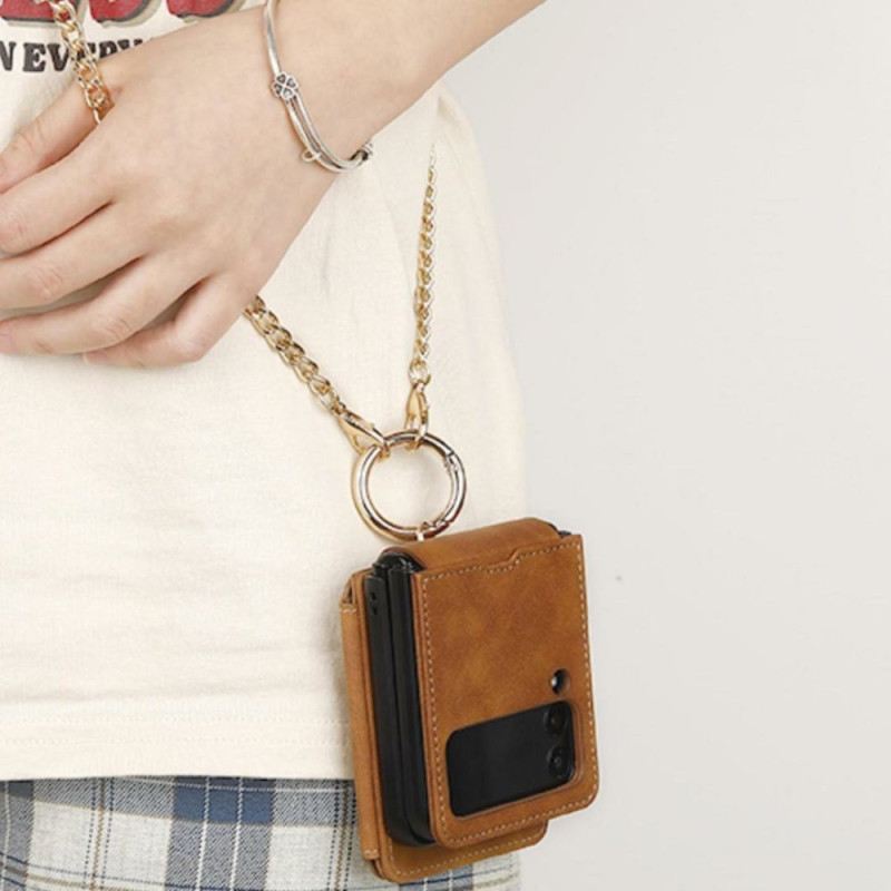 Hülle Samsung Galaxy Z Flip 7 Kartenhalter Und Abnehmbare Kette