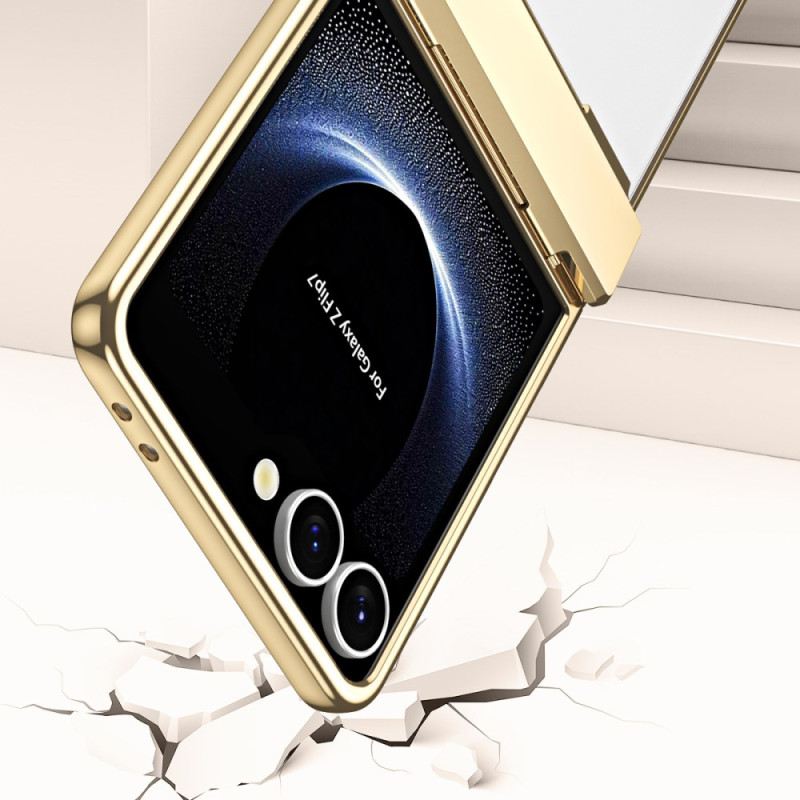 Hülle Samsung Galaxy Z Flip 7 Metallrahmen Mit Displayschutzfolie