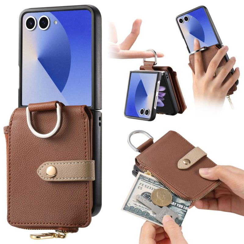 Hülle Samsung Galaxy Z Flip 7 Münzgeldbörse Und Ringhalter