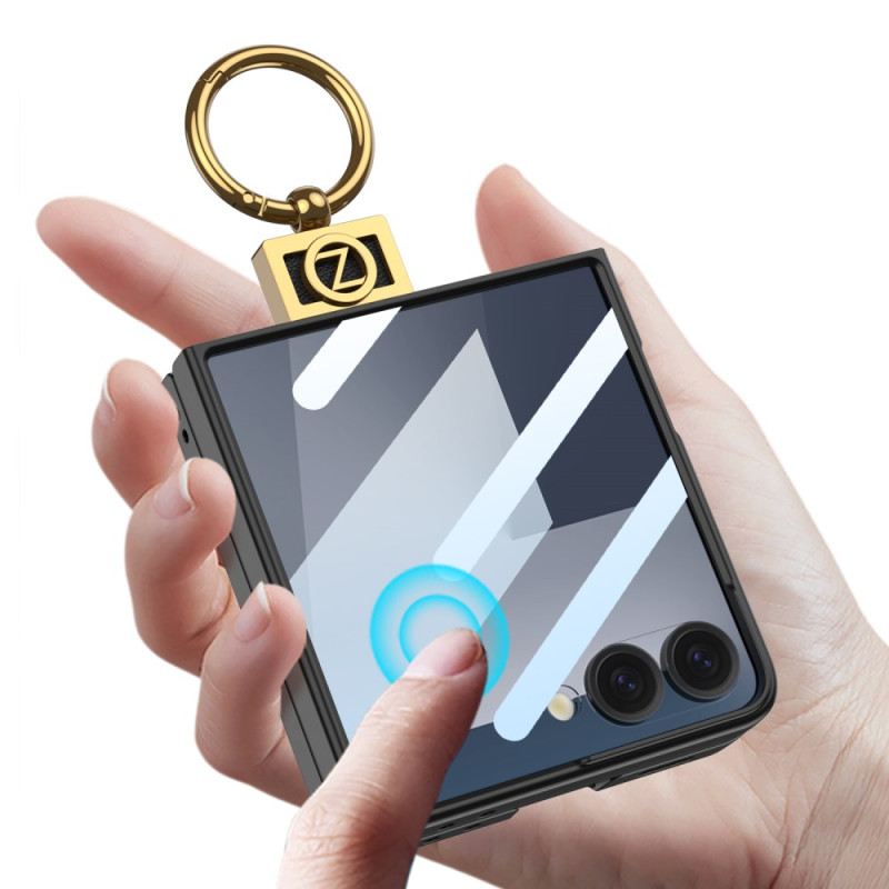 Hülle Samsung Galaxy Z Flip 7 Ringhalter Und Displayschutzfolie