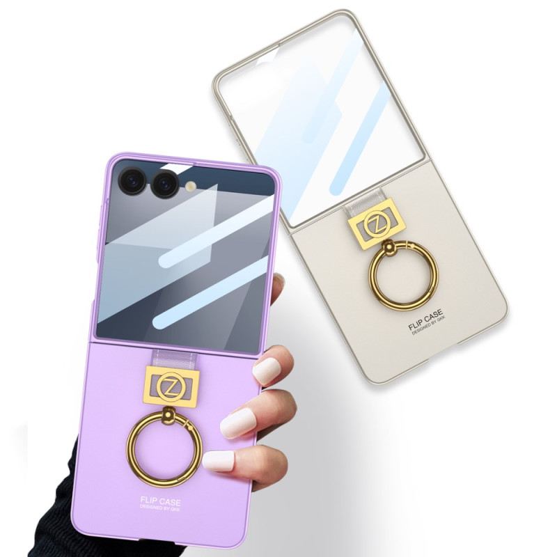 Hülle Samsung Galaxy Z Flip 7 Ringhalter Und Displayschutzfolie