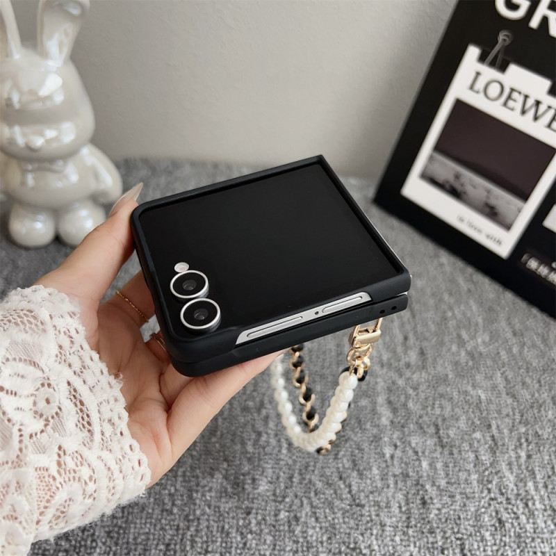 Hülle Samsung Galaxy Z Flip 7 Smiley-hasen Mit Armband