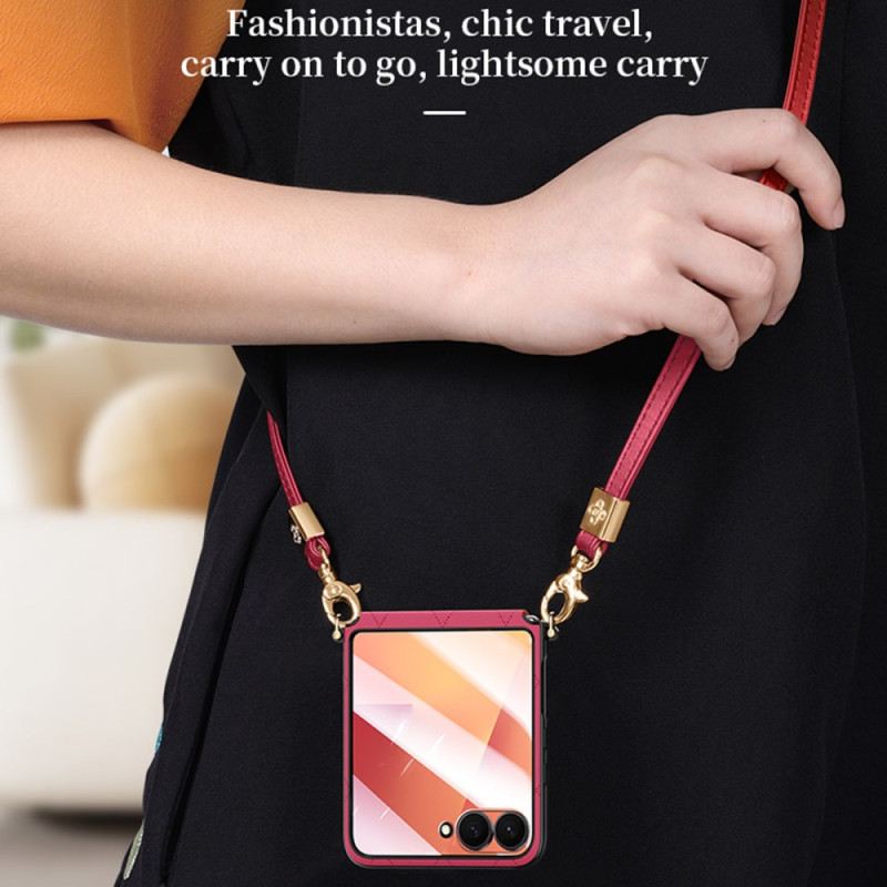 Hülle Samsung Galaxy Z Flip 7 Sulada Schultergurt