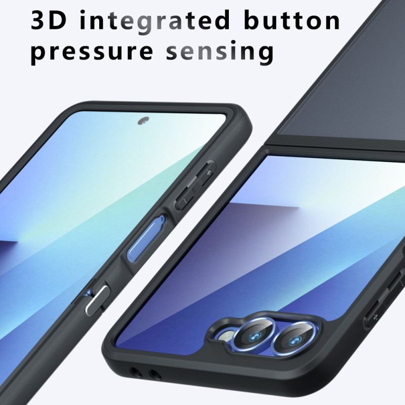 Hülle Samsung Galaxy Z Flip 7 Transparent Schwarz