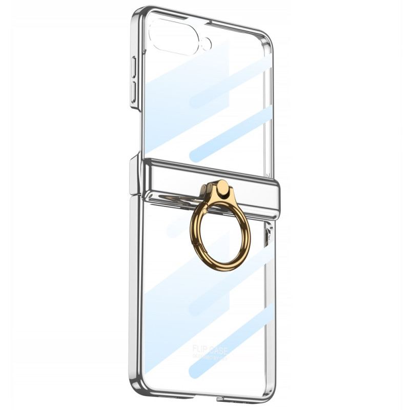 Hülle Samsung Galaxy Z Flip 7 Transparenter Gkk-ringhalter Mit Ständer Und Magnetschutz