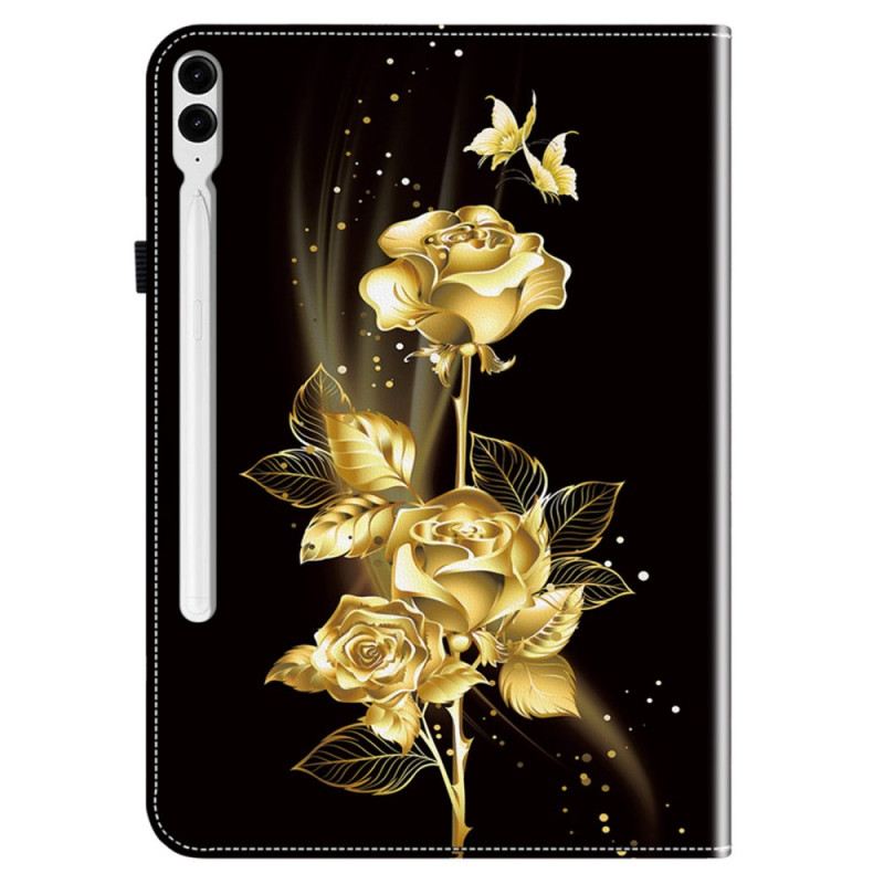 Case Für Samsung Galaxy Tab S10 Plus Goldene Rosen