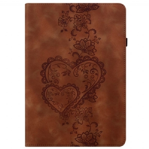 Case Für Samsung Galaxy Tab S10 Plus Herzen In Wildlederoptik