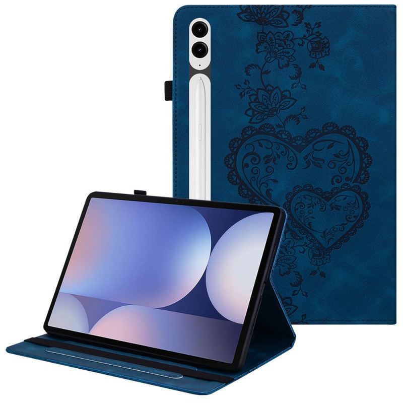 Case Für Samsung Galaxy Tab S10 Plus Herzen In Wildlederoptik