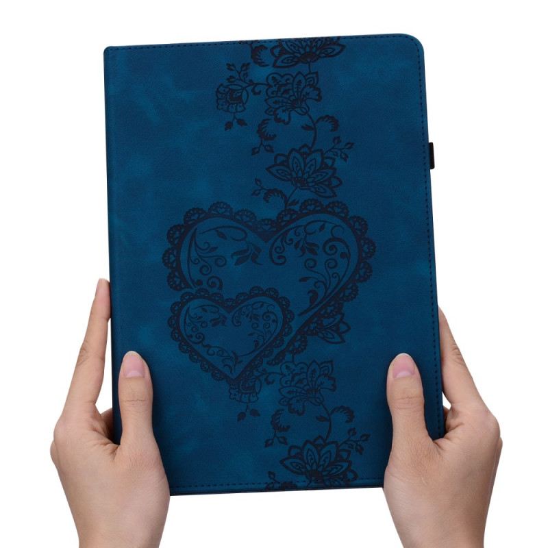 Case Für Samsung Galaxy Tab S10 Plus Herzen In Wildlederoptik