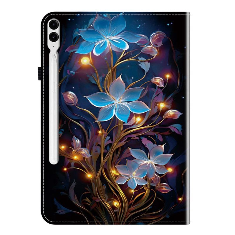 Case Für Samsung Galaxy Tab S10 Plus Leuchtende Blumen