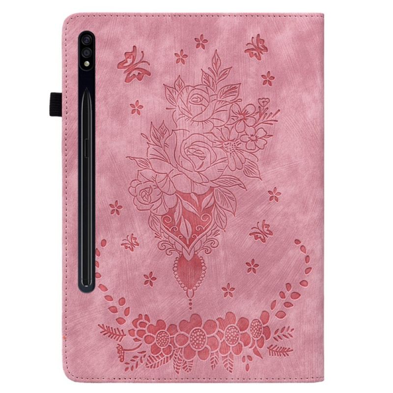 Case Samsung Galaxy Tab S10 Plus Schmetterlinge Und Rosen