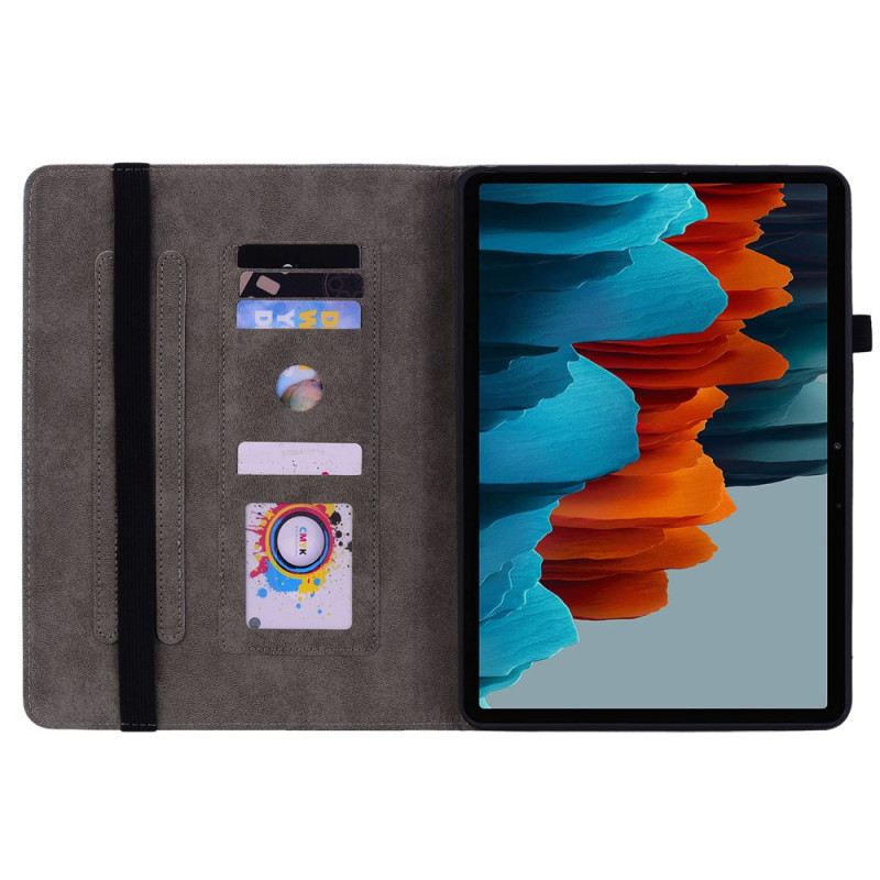 Case Samsung Galaxy Tab S10 Plus Schmetterlinge Und Rosen