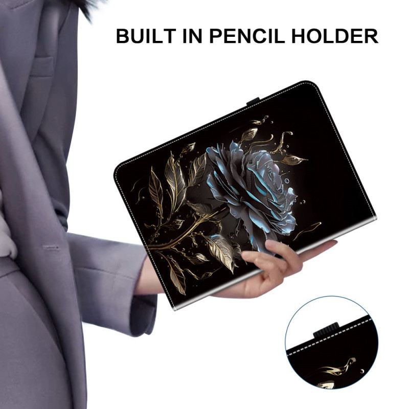 Case Samsung Galaxy Tab S10 Plus Schwarze Rose