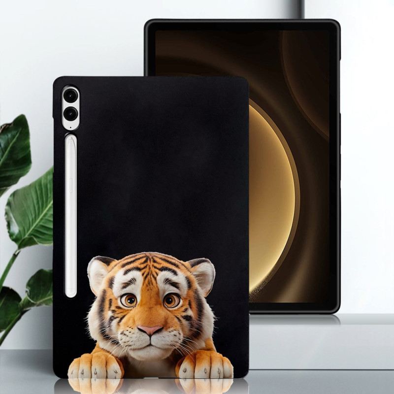Hülle Samsung Galaxy Tab S10 Plus Handyhülle Tiger-stifthalter