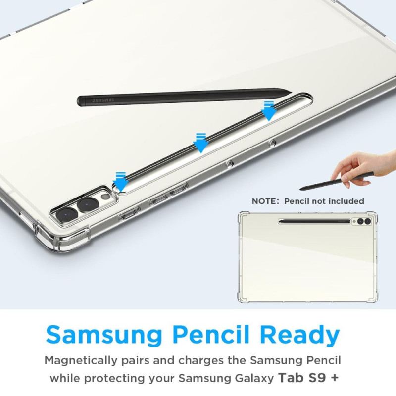 Hülle Samsung Galaxy Tab S10 Plus Transparentes Gehäuse Mit Stifthalter