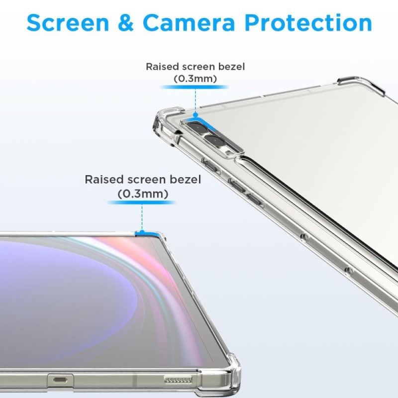 Hülle Samsung Galaxy Tab S10 Plus Transparentes Gehäuse Mit Stifthalter