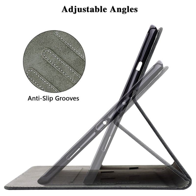 Lederhüllen Für Samsung Galaxy Tab S10 Plus Kleiner Tiger In Wildlederoptik