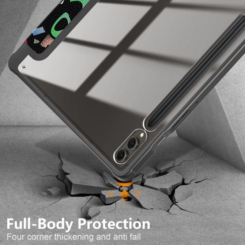 Samsung Galaxy Tab S10 Plus Transparente Graffiti-rückseite