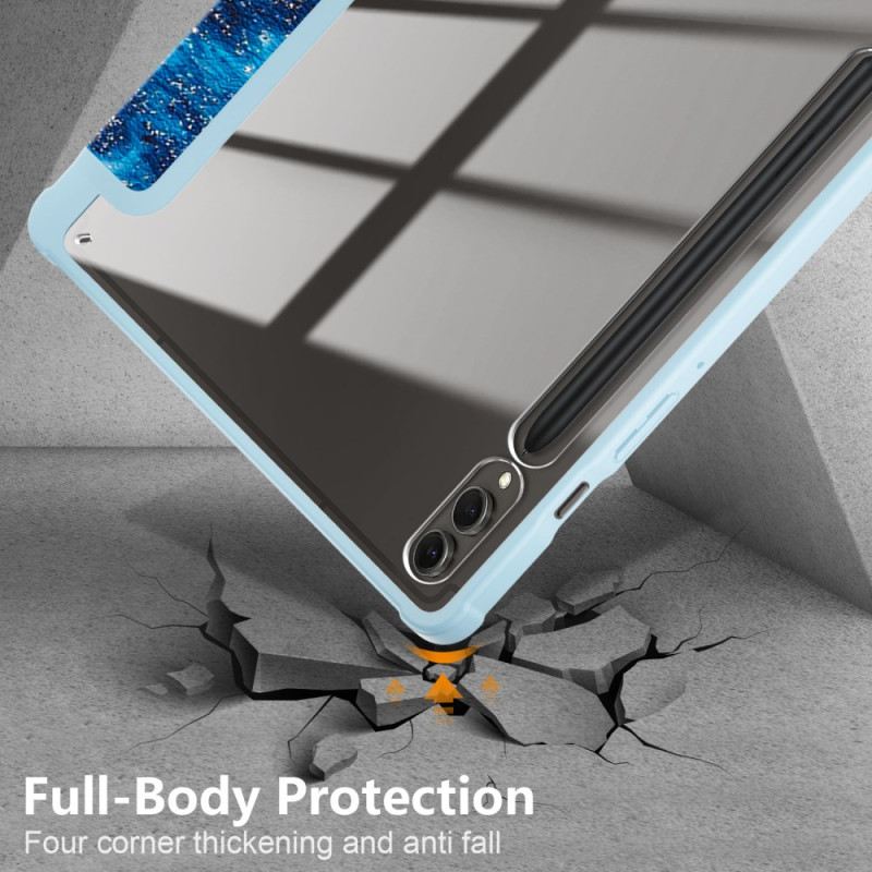 Samsung Galaxy Tab S10 Plus Transparente Wellen-rückseite