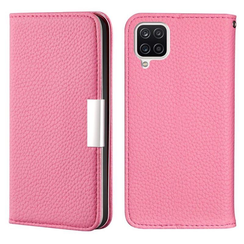 Lederhüllen Für Samsung Galaxy A22 4G Flip Case Zipper Aus Genarbtem Kunstleder