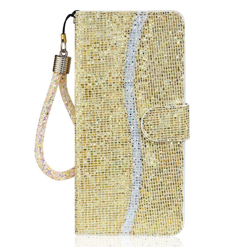 Lederhüllen Für Samsung Galaxy A22 4G Glitter-kartenhalter