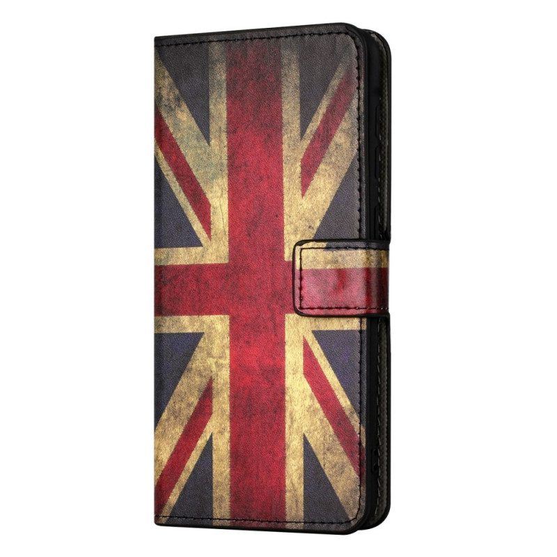 Lederhüllen Für OnePlus 10T 5G Vintage Englische Flagge