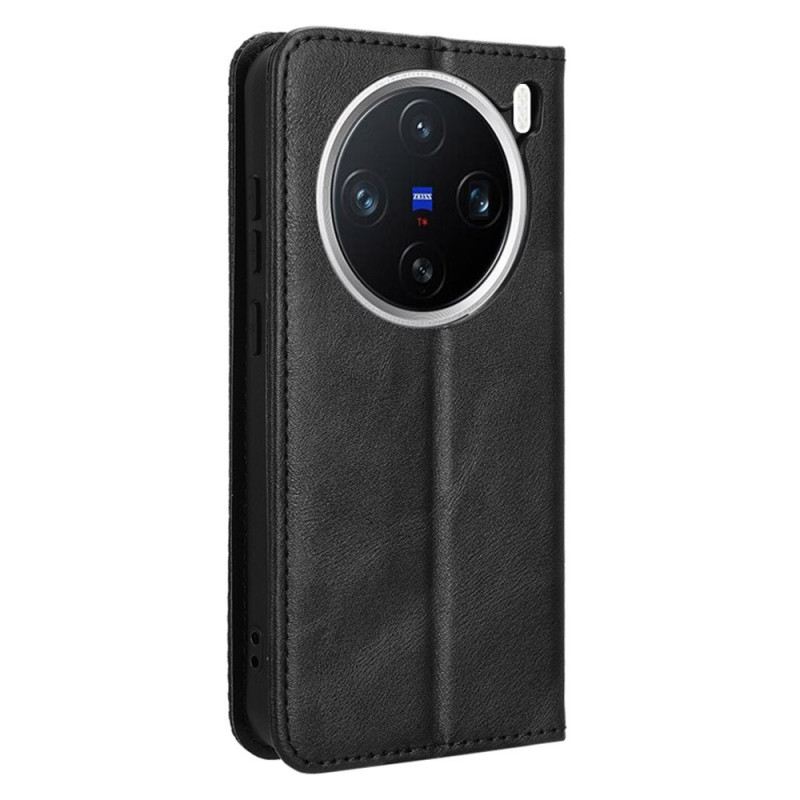 Flip Case Vivo X200 Handyhülle Vintage Bordüre