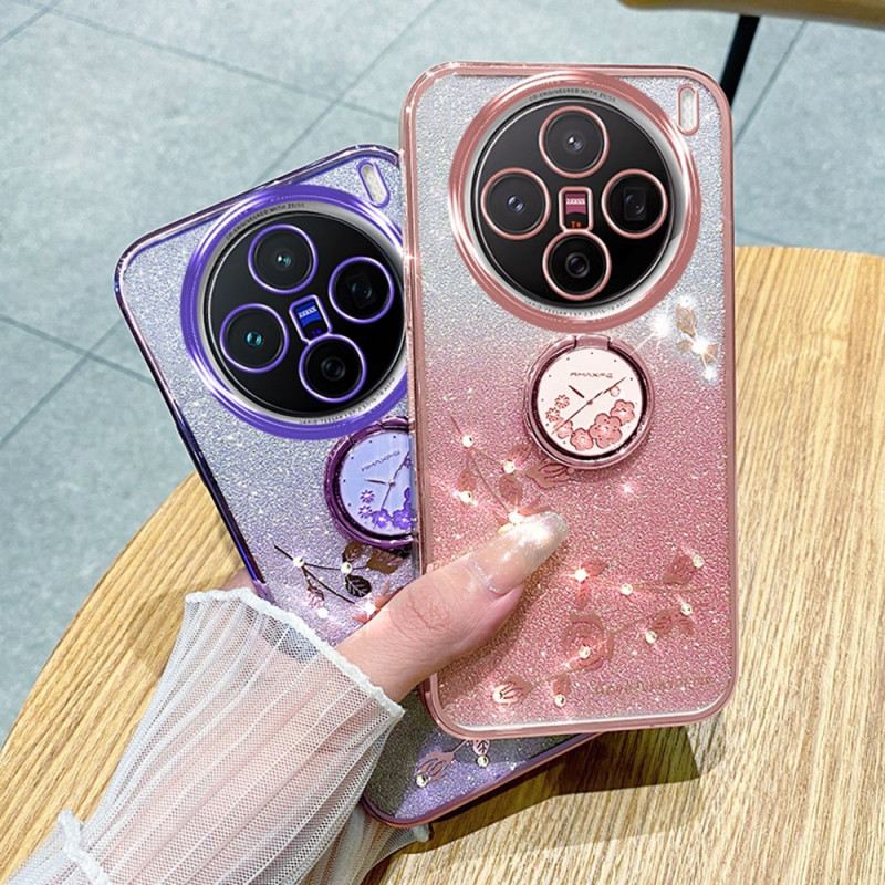 Hülle Vivo X200 Glitzernder Blumenständer