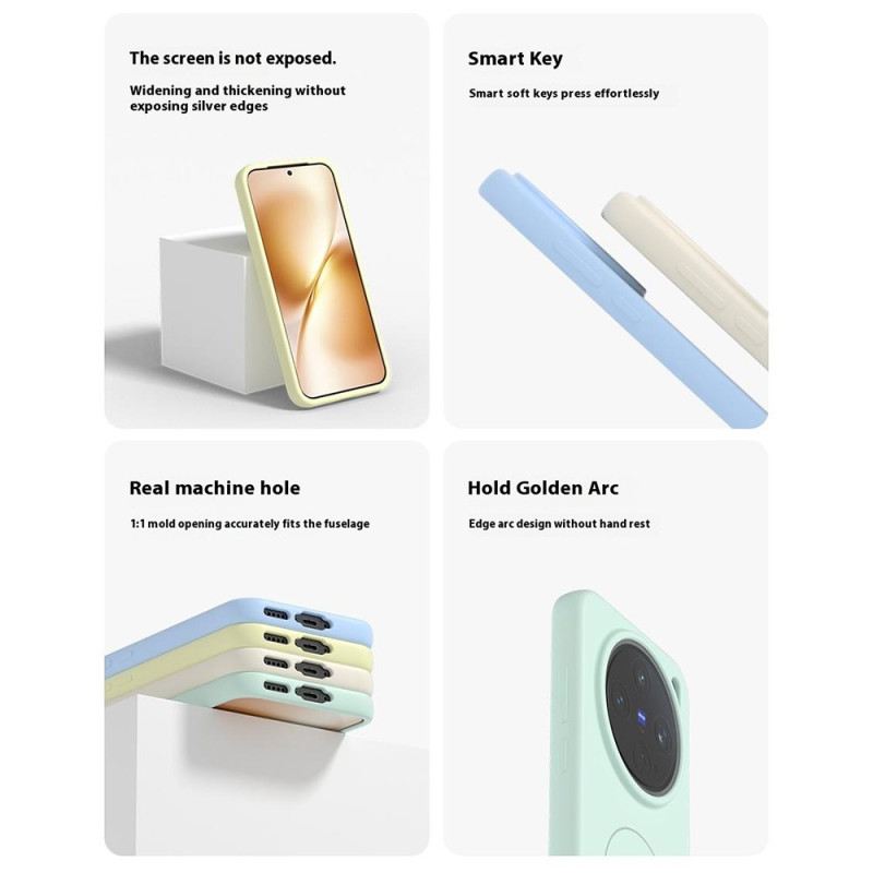 Hülle Vivo X200 Handyhülle Magsafe Flüssigsilikon