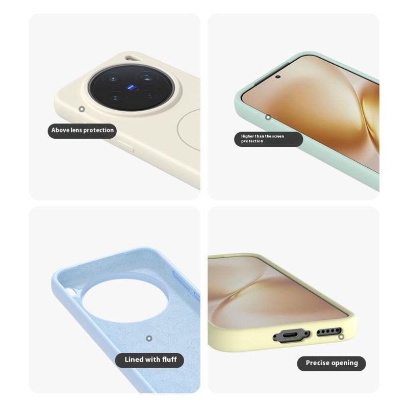 Hülle Vivo X200 Handyhülle Magsafe Flüssigsilikon