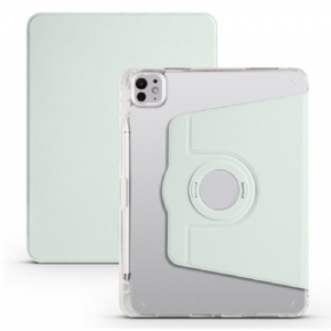 Case iPad Pro 13 (2025) Drehbarer Ständer Und Abnehmbare Transparente Rückseite